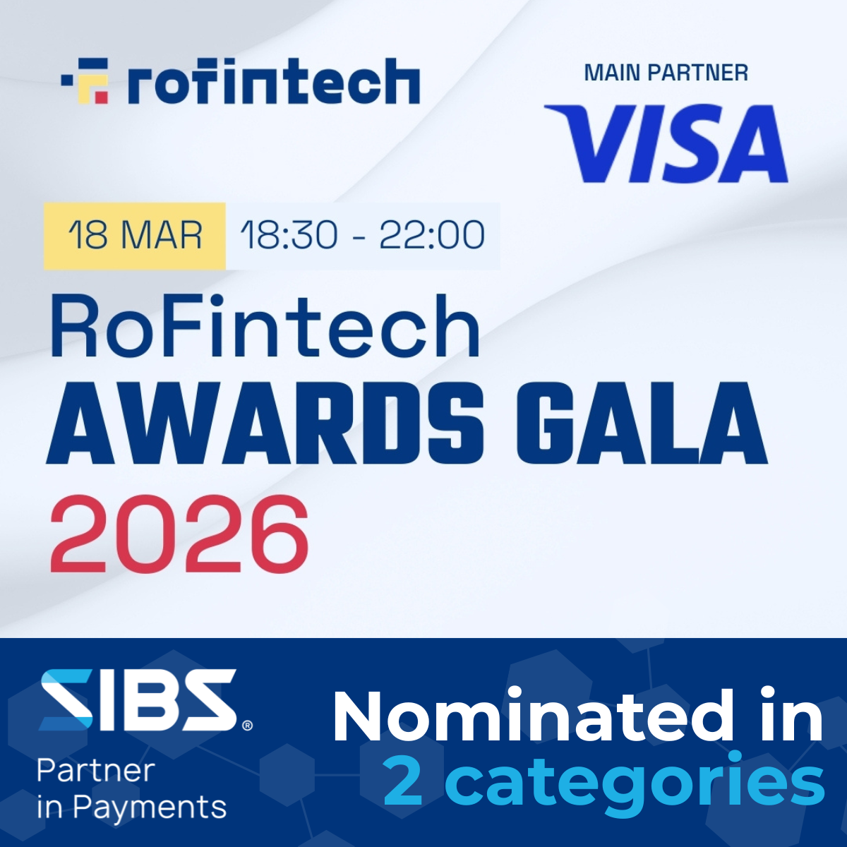 Imagine ce anunta nominalizare SIBS Romania la gala ROFintech